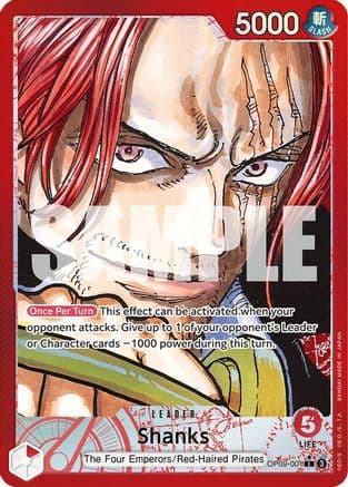 Shanks (001) (Parallel) (EMPERORS IN THE NEW WORLD) Foil
