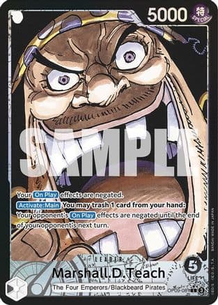 Marshall.D.Teach (081) (Parallel) (EMPERORS IN THE NEW WORLD) Foil