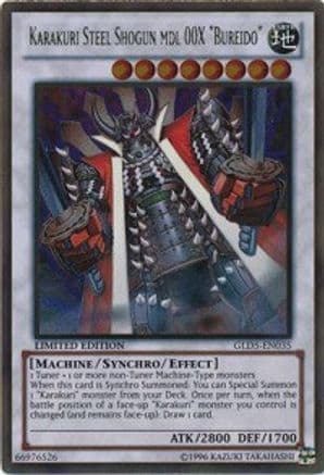 Karakuri Steel Shogun mdl 00X Bureido [GLD5-EN035] Gold Rare