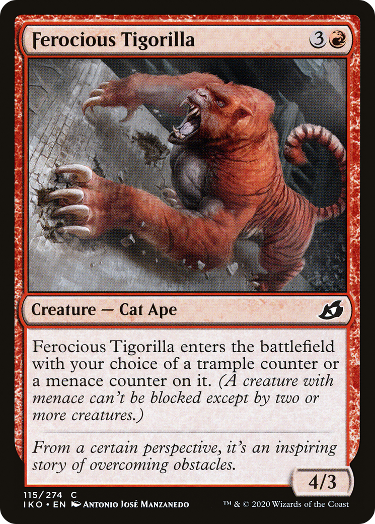 Ferocious Tigorilla [Ikoria: Lair of Behemoths] Foil