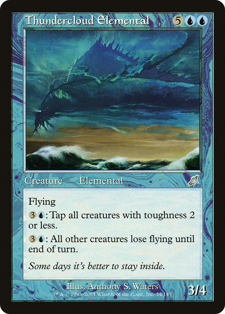 Thundercloud Elemental [Scourge] Foil