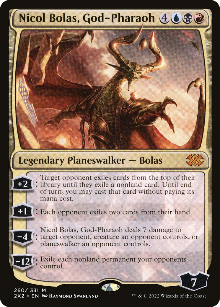 Nicol Bolas, God-Pharaoh [Double Masters 2022] Foil