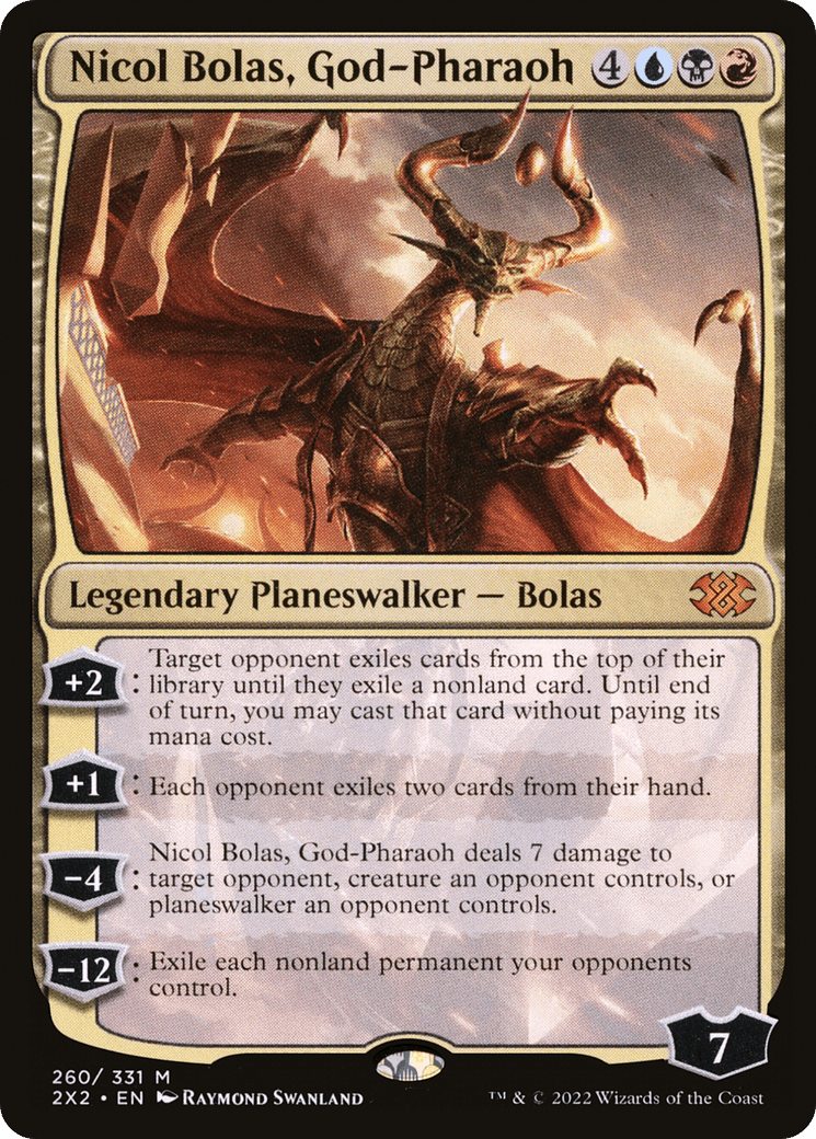 Nicol Bolas, God-Pharaoh [Double Masters 2022] Foil