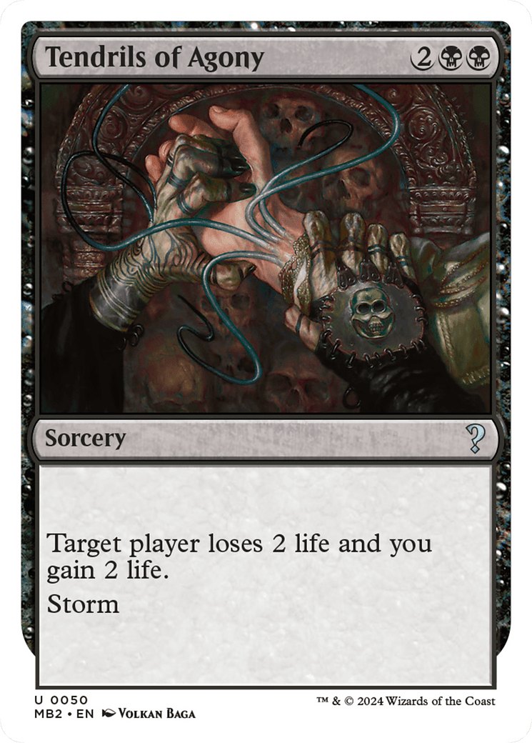 Tendrils of Agony (White Border) [Mystery Booster 2]