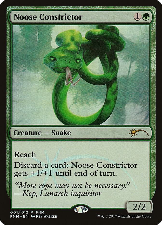 Noose Constrictor 1 (FNM Promos)  - Foil