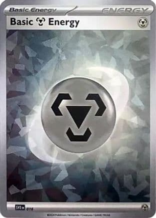 Basic Metal Energy (Cracked Ice Holo) 016  - Holofoil SVE Scarlet & Violet Energies - Common