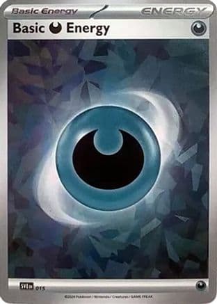 Basic Darkness Energy (Cracked Ice Holo) 015- SVE Scarlet & Violet Energies Holofoil