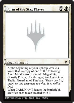 Form of the Stax Player () [Un-Known Event Playtest Cards]