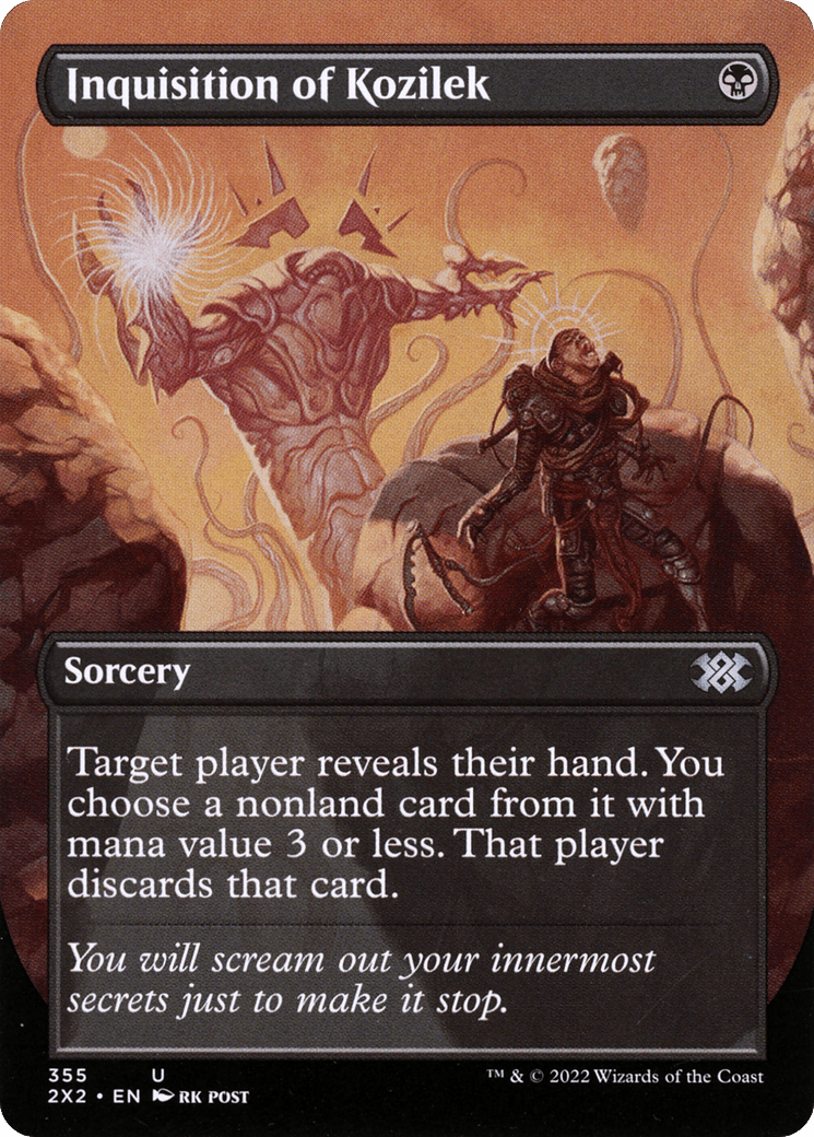 Inquisition of Kozilek (Borderless Alternate Art) [Double Masters 2022] Foil