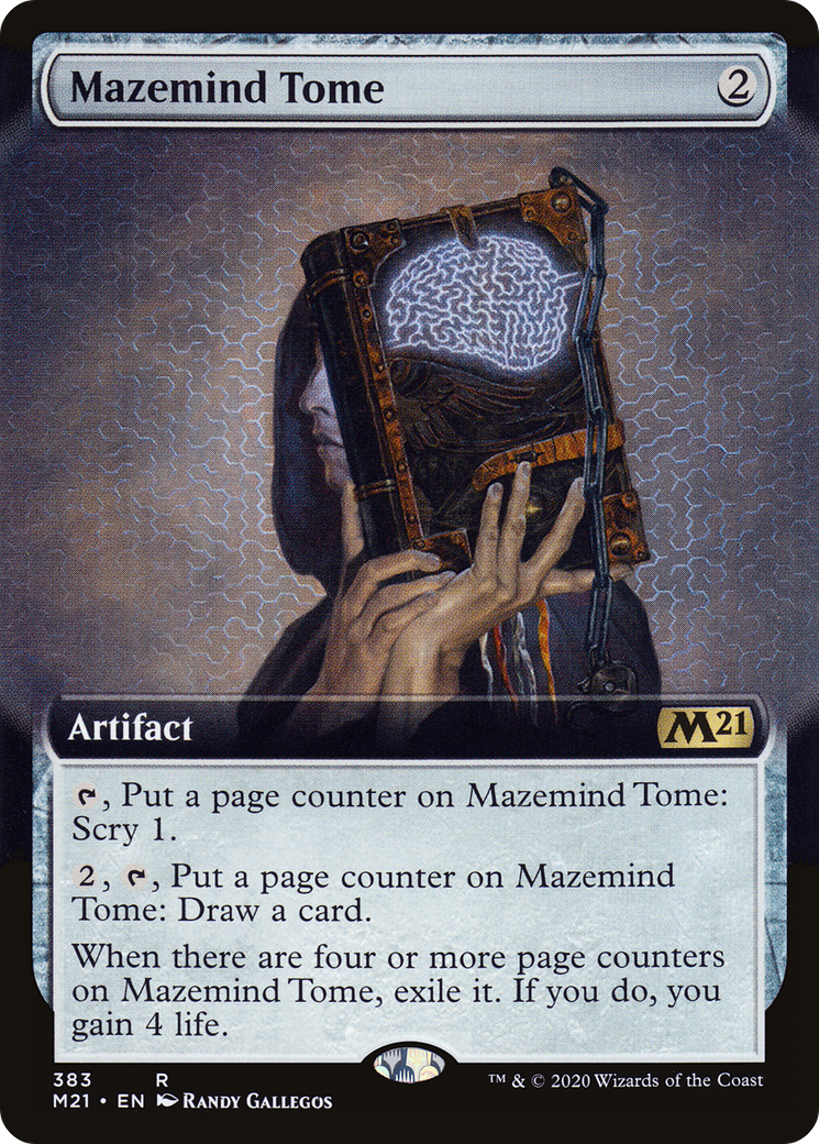 Mazemind Tome (Extended Art) [Core Set 2021] Foil