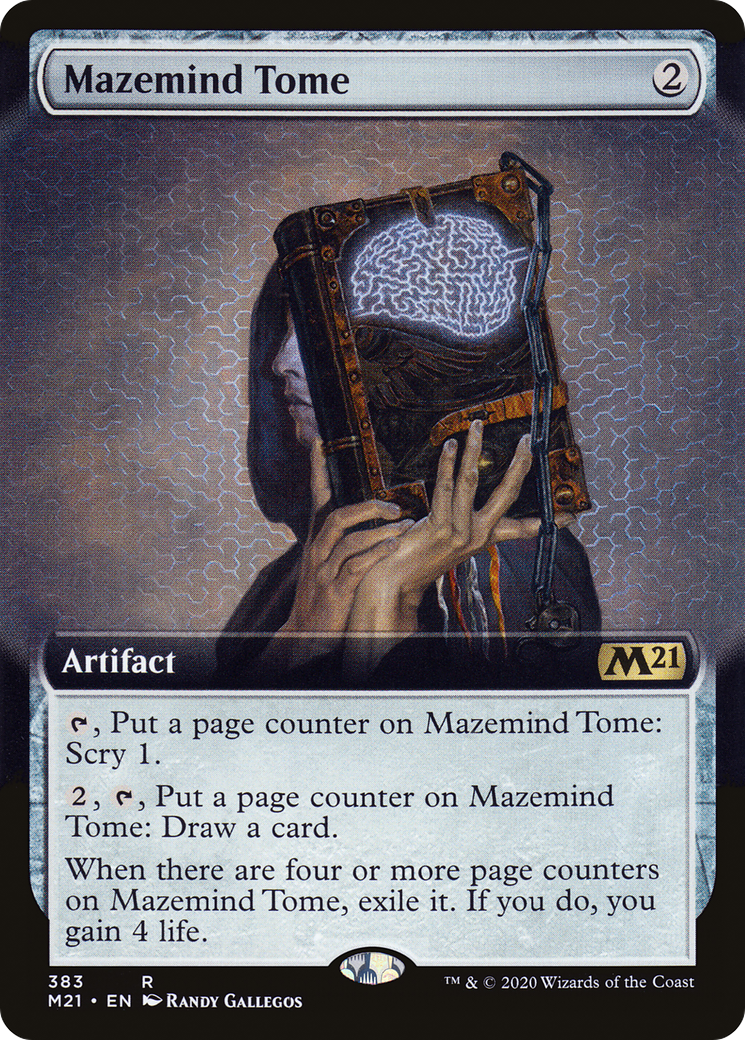 Mazemind Tome (Extended Art) [Core Set 2021] Foil