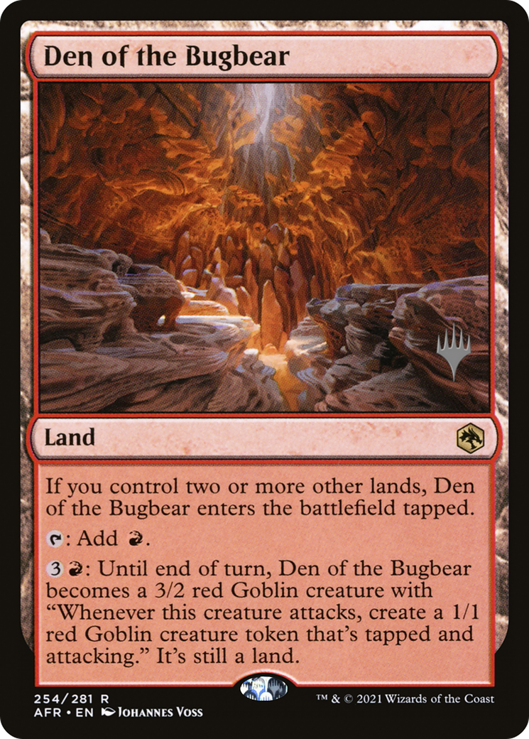 Den of the Bugbear (Promo Pack) [Dungeons & Dragons: Adventures in the Forgotten Realms Promos] Foil