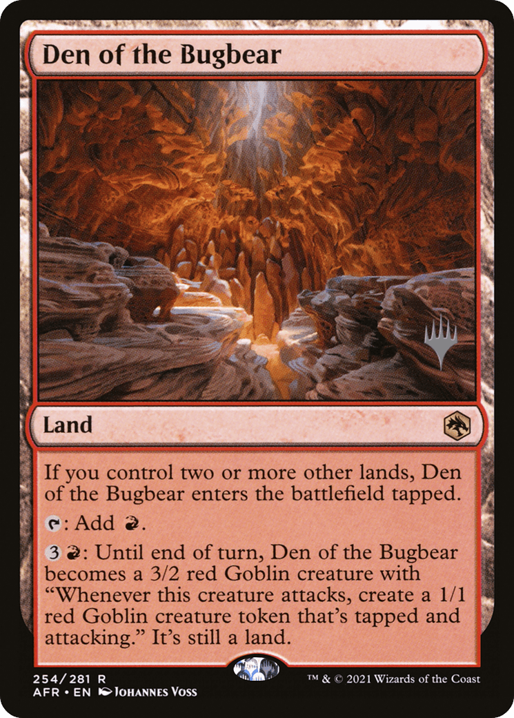 Den of the Bugbear (Promo Pack) [Dungeons & Dragons: Adventures in the Forgotten Realms Promos] Foil