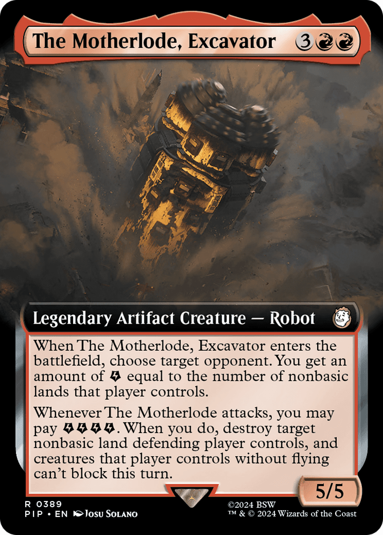 The Motherlode, Excavator (Extended Art) [Fallout] Foil