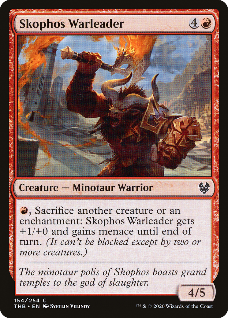 Skophos Warleader [Theros Beyond Death] Foil