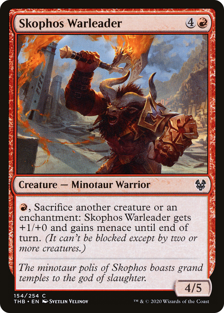 Skophos Warleader [Theros Beyond Death] Foil