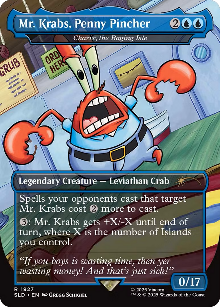 Mr. Krabs, Penny Pincher - Charix, the Raging Isle (1927) [Secret Lair Drop Series]  Foil
