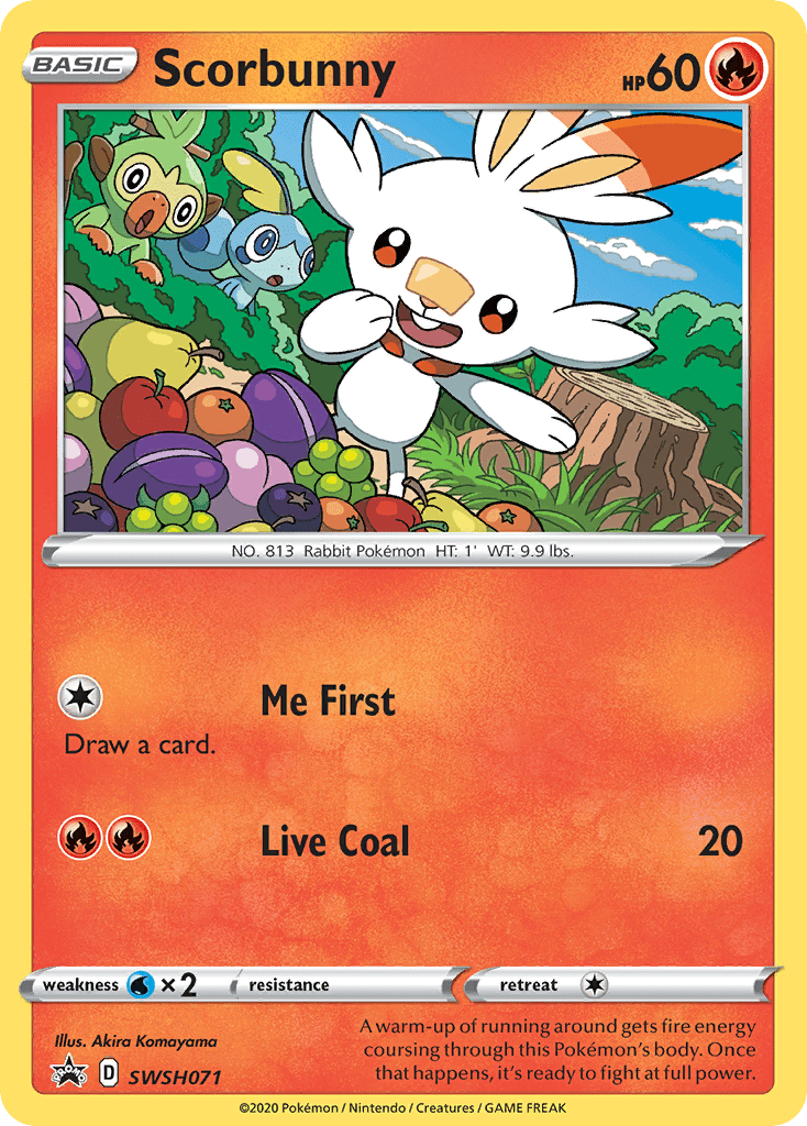 Scorbunny SWSH071/307 - SWSH Sword & Shield Promo Cards Holofoil
