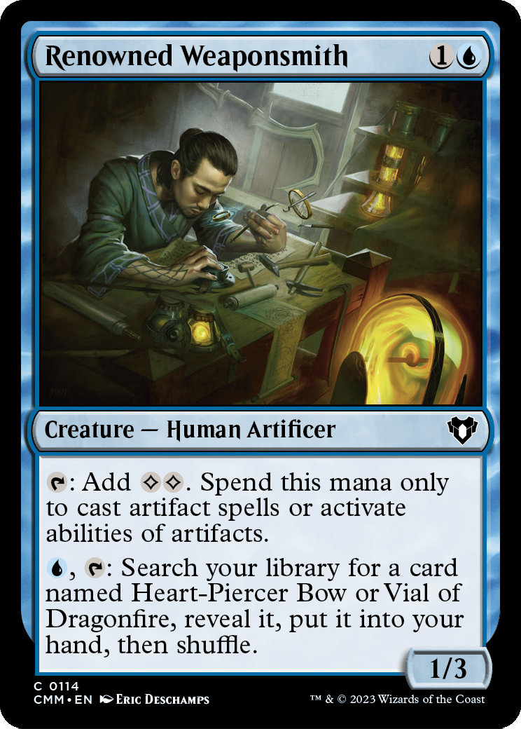 Renowned Weaponsmith [Commander Masters] Foil