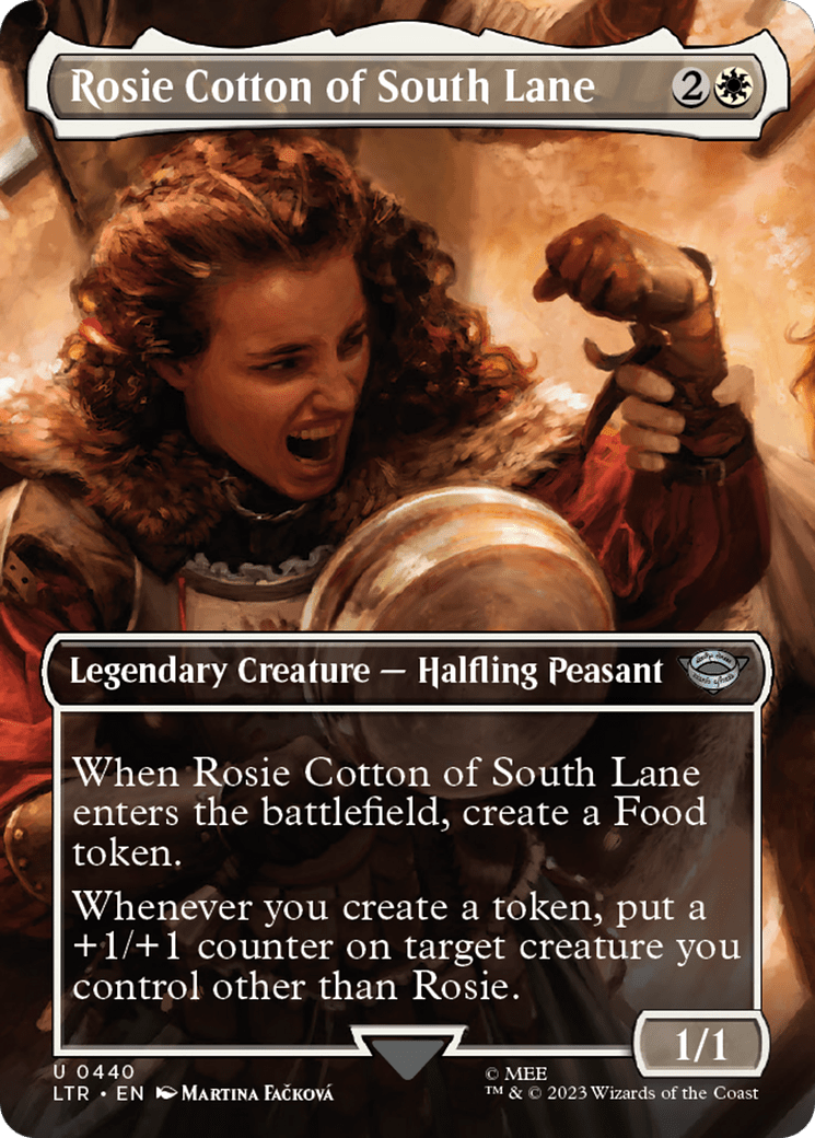Rosie Cotton of South Lane (Borderless Alternate Art) [The Lord of the Rings: Tales of Middle-Earth] Foil
