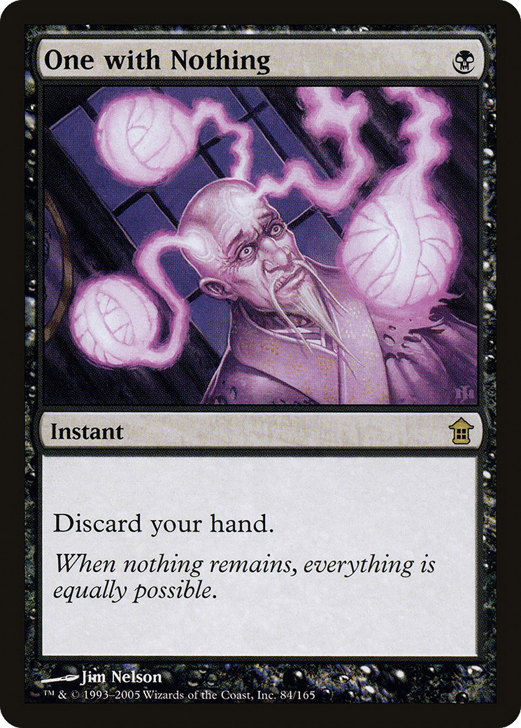 One with Nothing [Saviors of Kamigawa] Foil