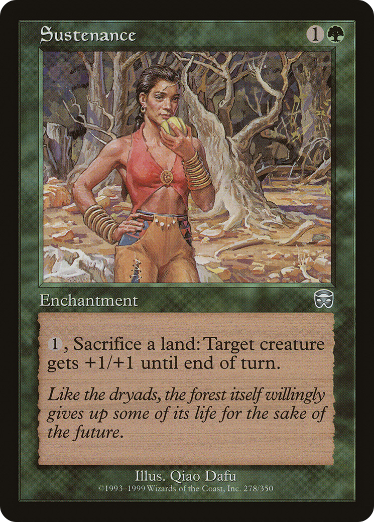 Sustenance [Mercadian Masques] Foil