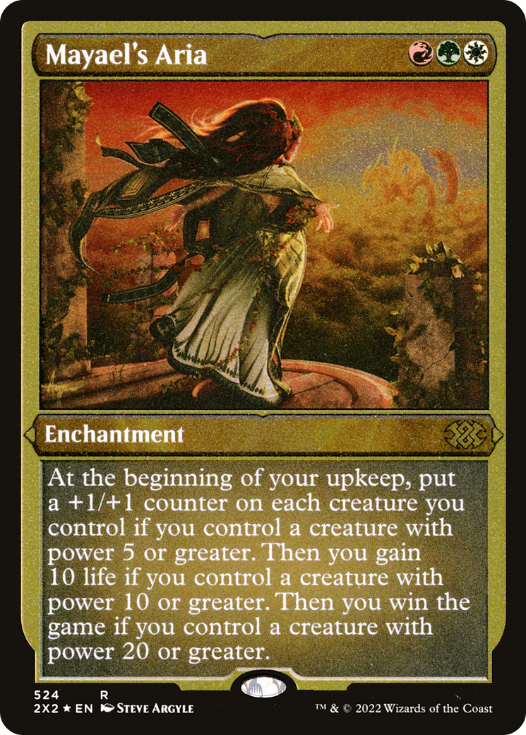 Mayael's Aria (Foil Etched) |  Foil (524) [Double Masters 2022]