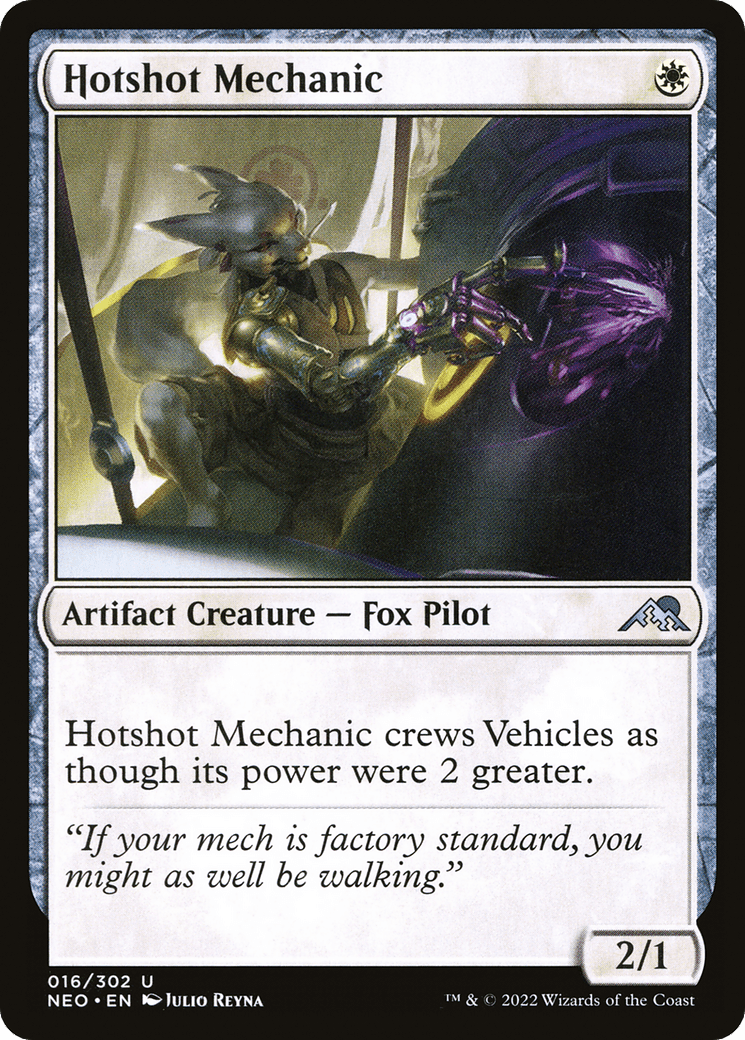 Hotshot Mechanic [Kamigawa: Neon Dynasty] Foil