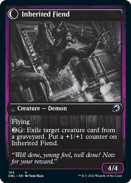 Heirloom Mirror // Inherited Fiend [Innistrad: Double Feature] Foil