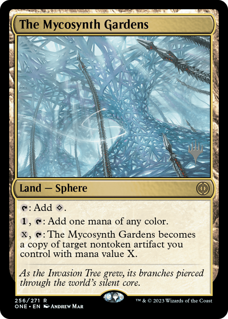 The Mycosynth Gardens (Promo Pack) [Phyrexia: All Will Be One Promos] Foil