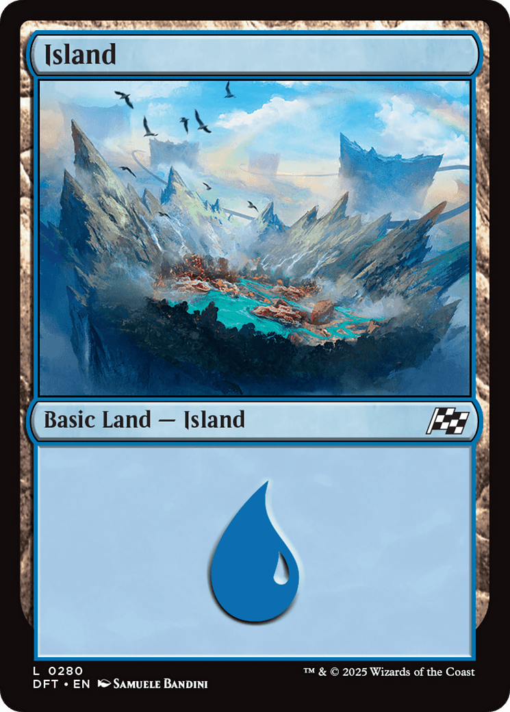 Island |  Foil (280) [Aetherdrift]