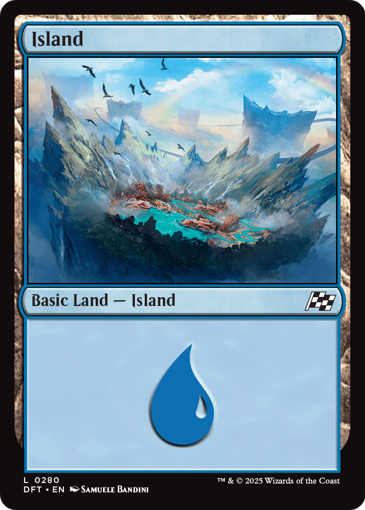 Island |  Foil (280) [Aetherdrift]