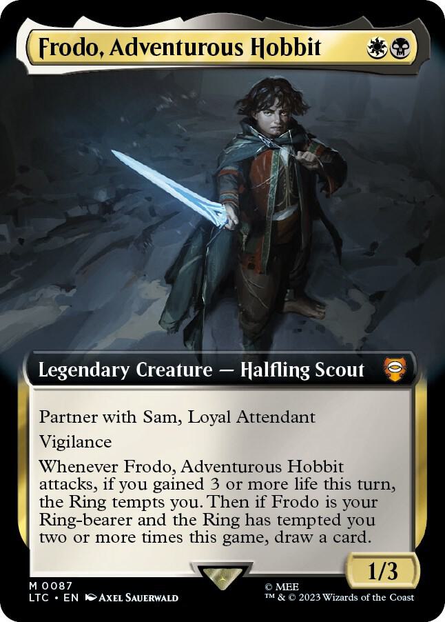 Frodo, Adventurous Hobbit 87 (Commander: The Lord of the Rings: Tales of Middle-earth)  - Extended Art
