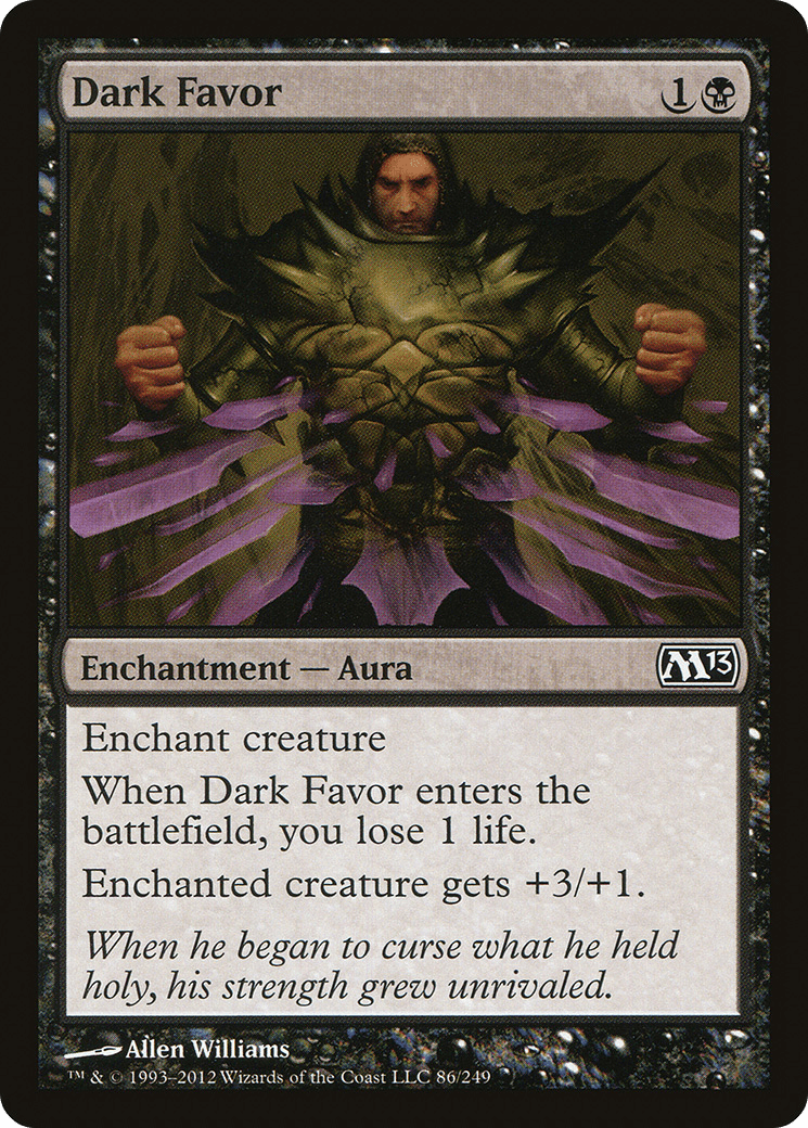 Dark Favor [Magic 2013] Foil