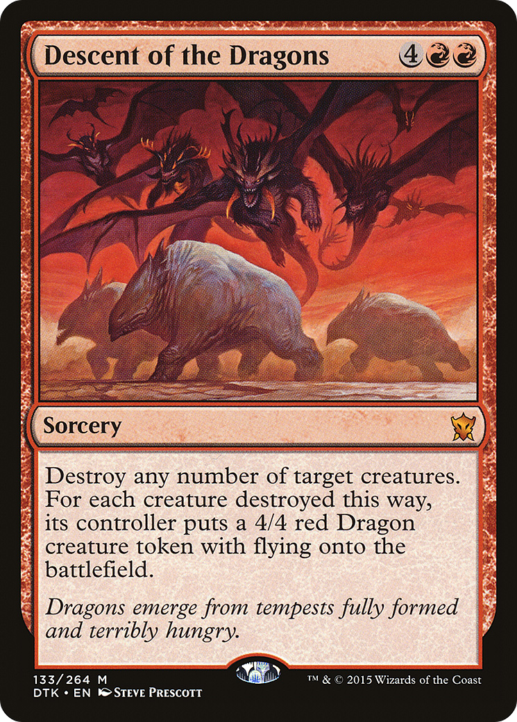 Descent of the Dragons [Dragons of Tarkir] Foil