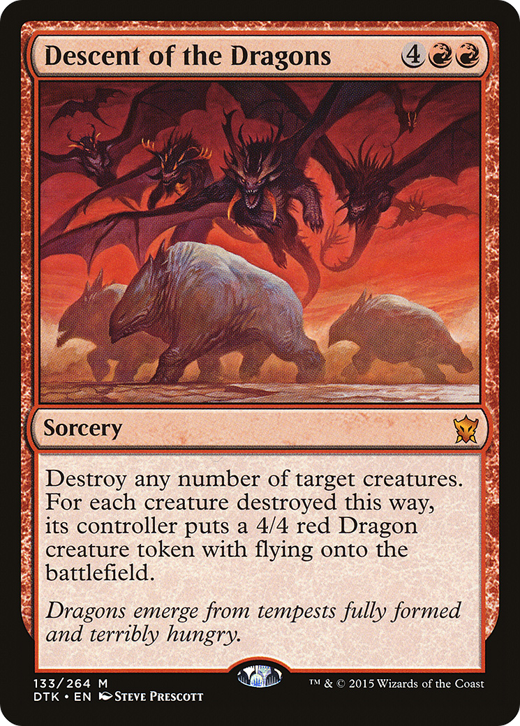 Descent of the Dragons [Dragons of Tarkir] Foil