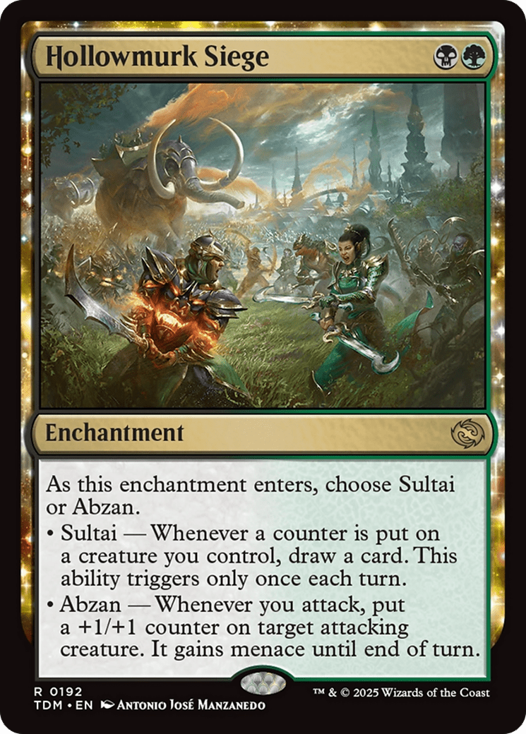 Hollowmurk Siege (192) [Tarkir: Dragonstorm]  Foil