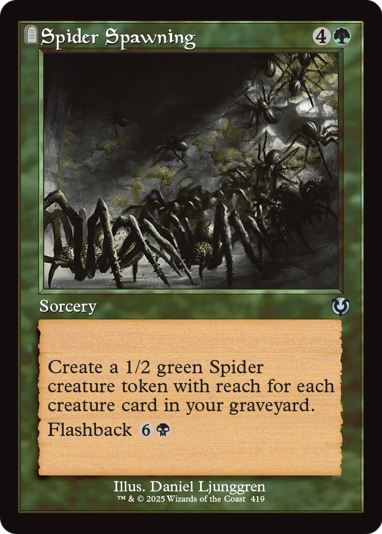 Spider Spawning (Retro Frame) (-419) [Innistrad Remastered]