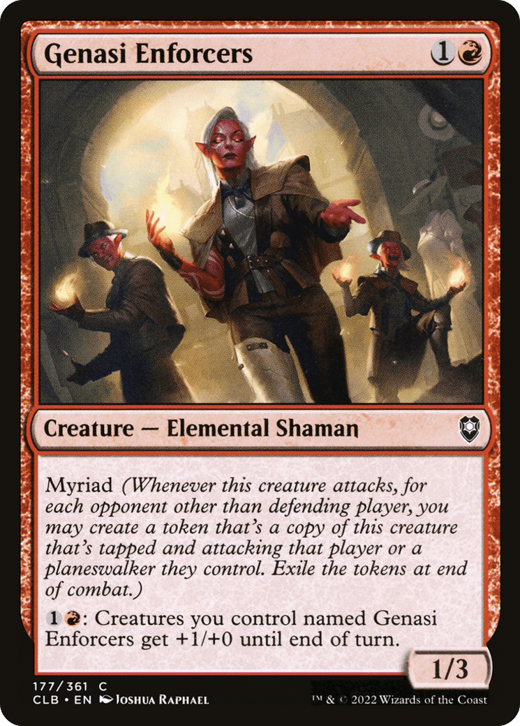 Genasi Enforcers [Commander Legends: Battle for Baldur's Gate] Foil