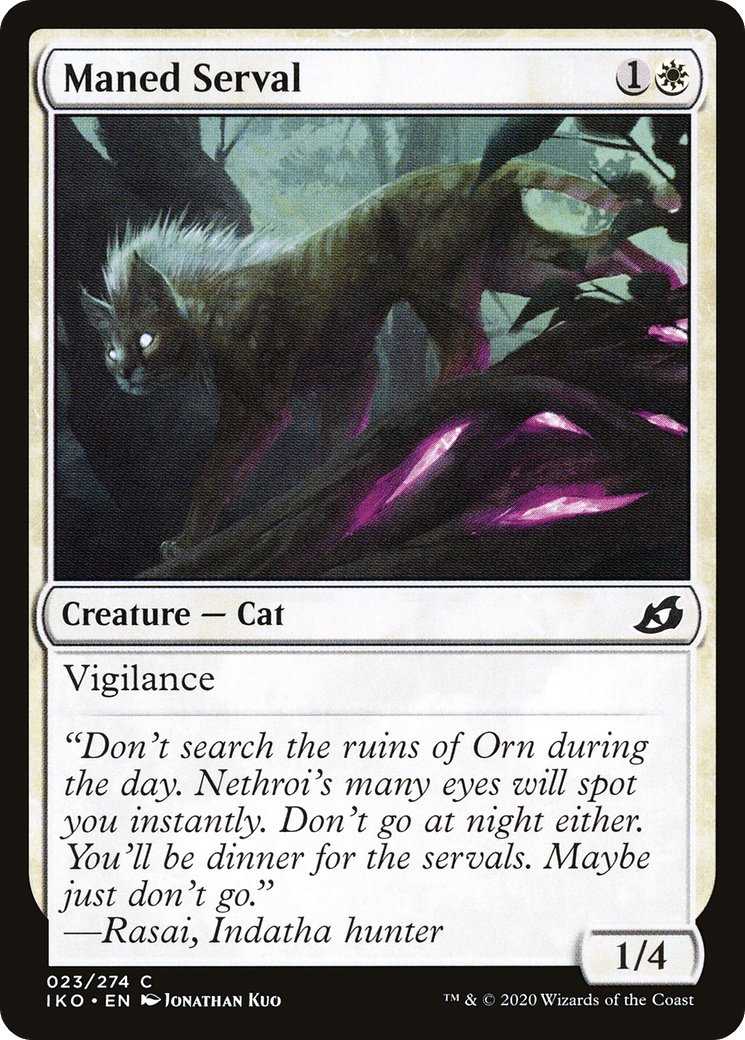 Maned Serval [Ikoria: Lair of Behemoths] Foil