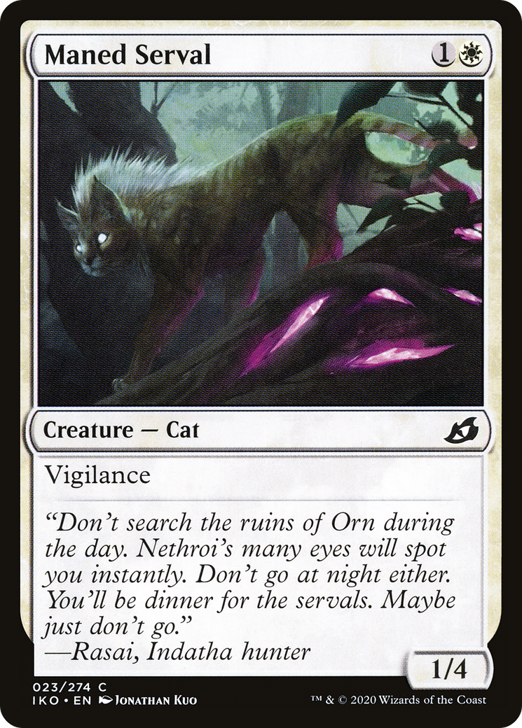 Maned Serval [Ikoria: Lair of Behemoths] Foil