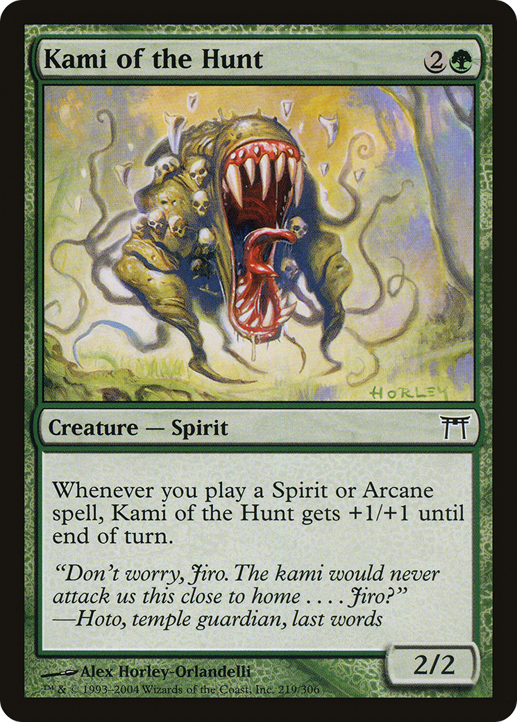 Kami of the Hunt [Champions of Kamigawa] Foil
