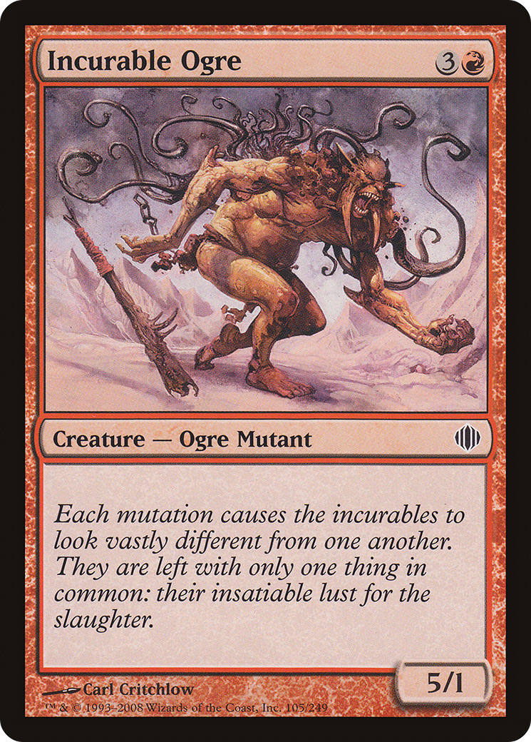 Incurable Ogre [Shards of Alara] Foil