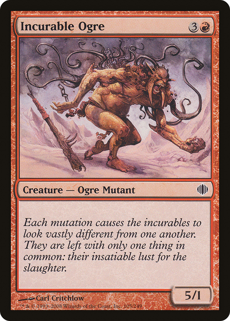 Incurable Ogre [Shards of Alara] Foil