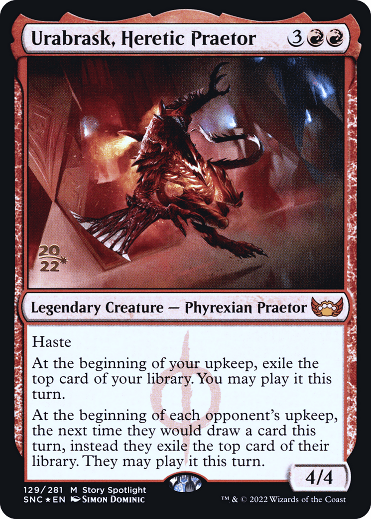 Urabrask, Heretic Praetor [Streets of New Capenna Prerelease Promos]