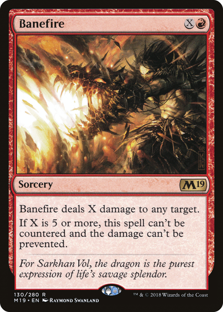 Banefire [Core Set 2019] Foil