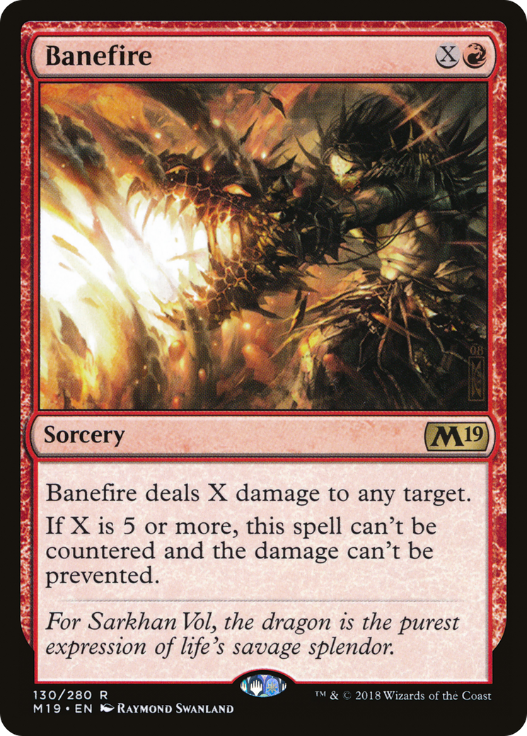 Banefire [Core Set 2019] Foil