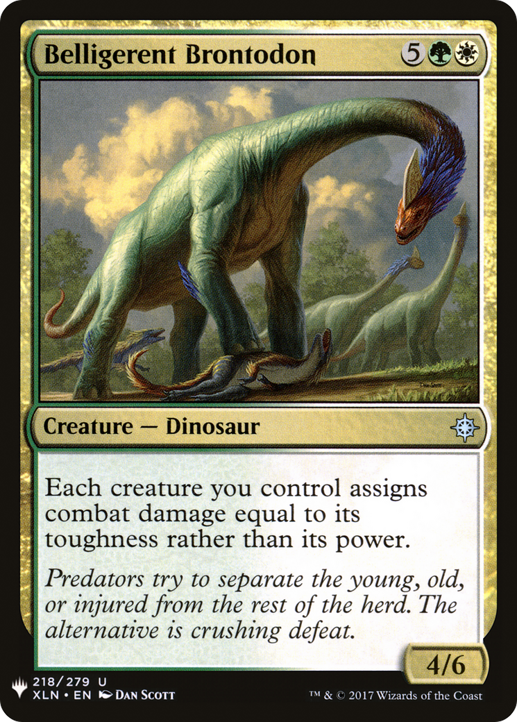 Belligerent Brontodon |  (XLN-218) [The List]