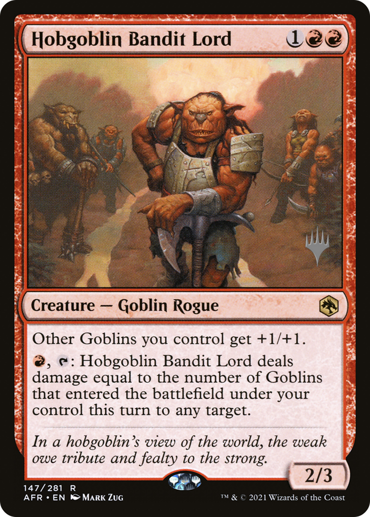 Hobgoblin Bandit Lord (Promo Pack) [Dungeons & Dragons: Adventures in the Forgotten Realms Promos] Foil