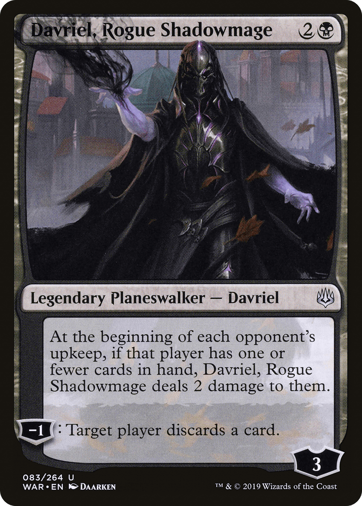Davriel, Rogue Shadowmage [War of the Spark] Foil